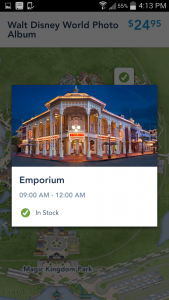 Search Results showing the hours and name of a gift shop that was flagged