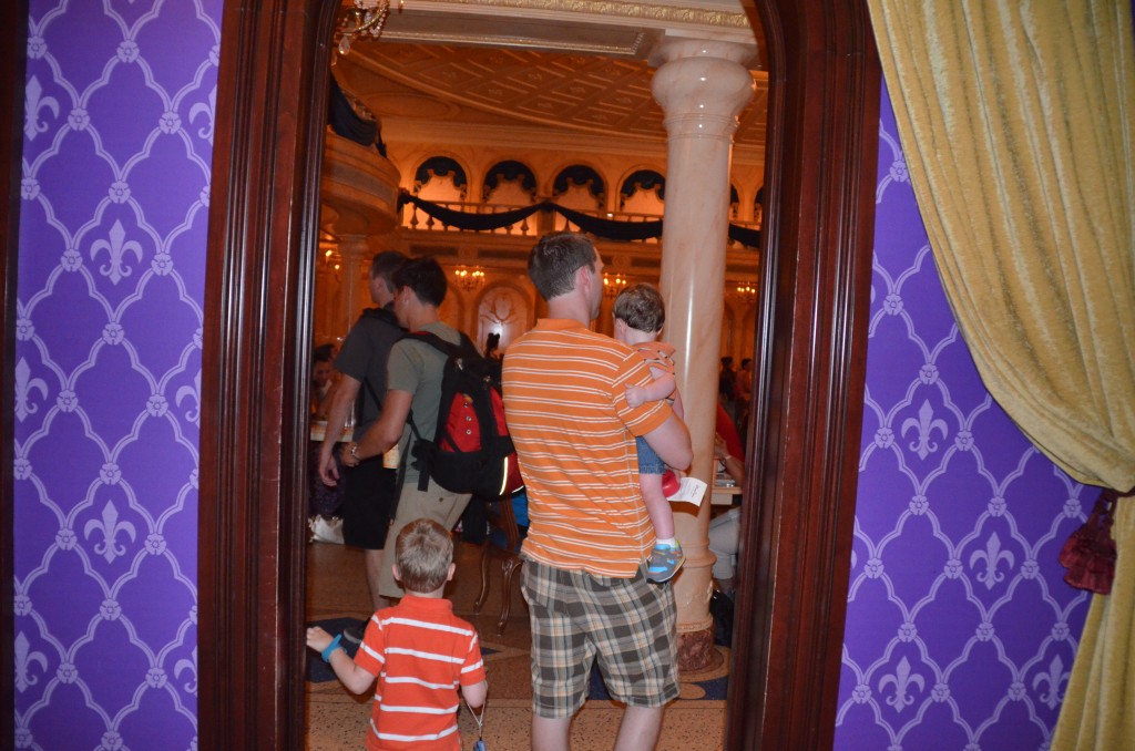 Entering the ballroom