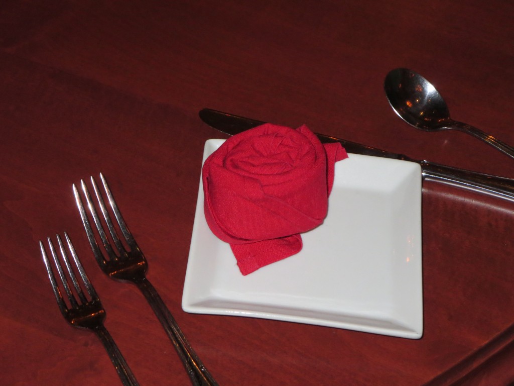 Rose Dinner Setting