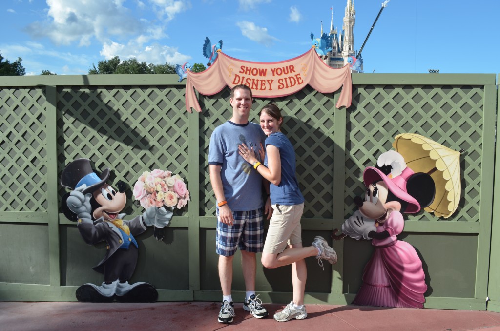 Don't laugh at my cheesy picture by this cute Photo Op location along the construction wall