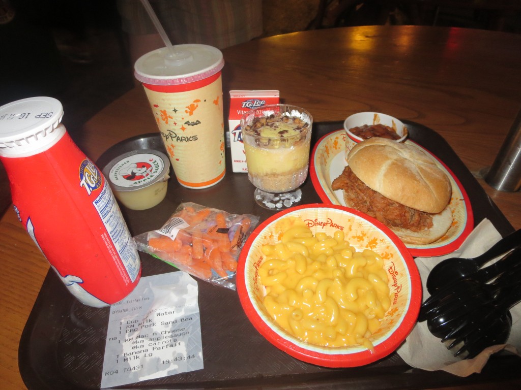 An adult-sized milk is larger than the carton or small bottle that comes with kids' meals. A parent can order water and let the younger kids share the large milk.