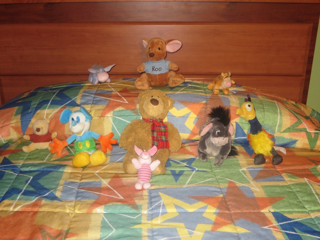 Stuffed Animals arranged