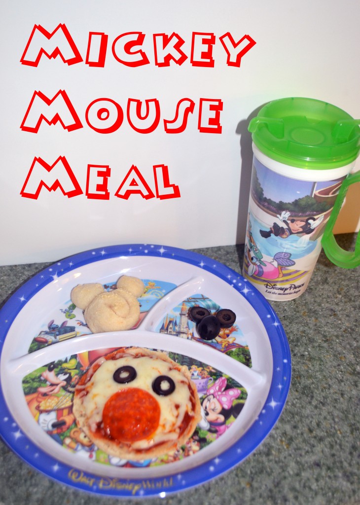 Mickey Mouse Meal: English Muffin Pizzas and Mickey Breadsticks